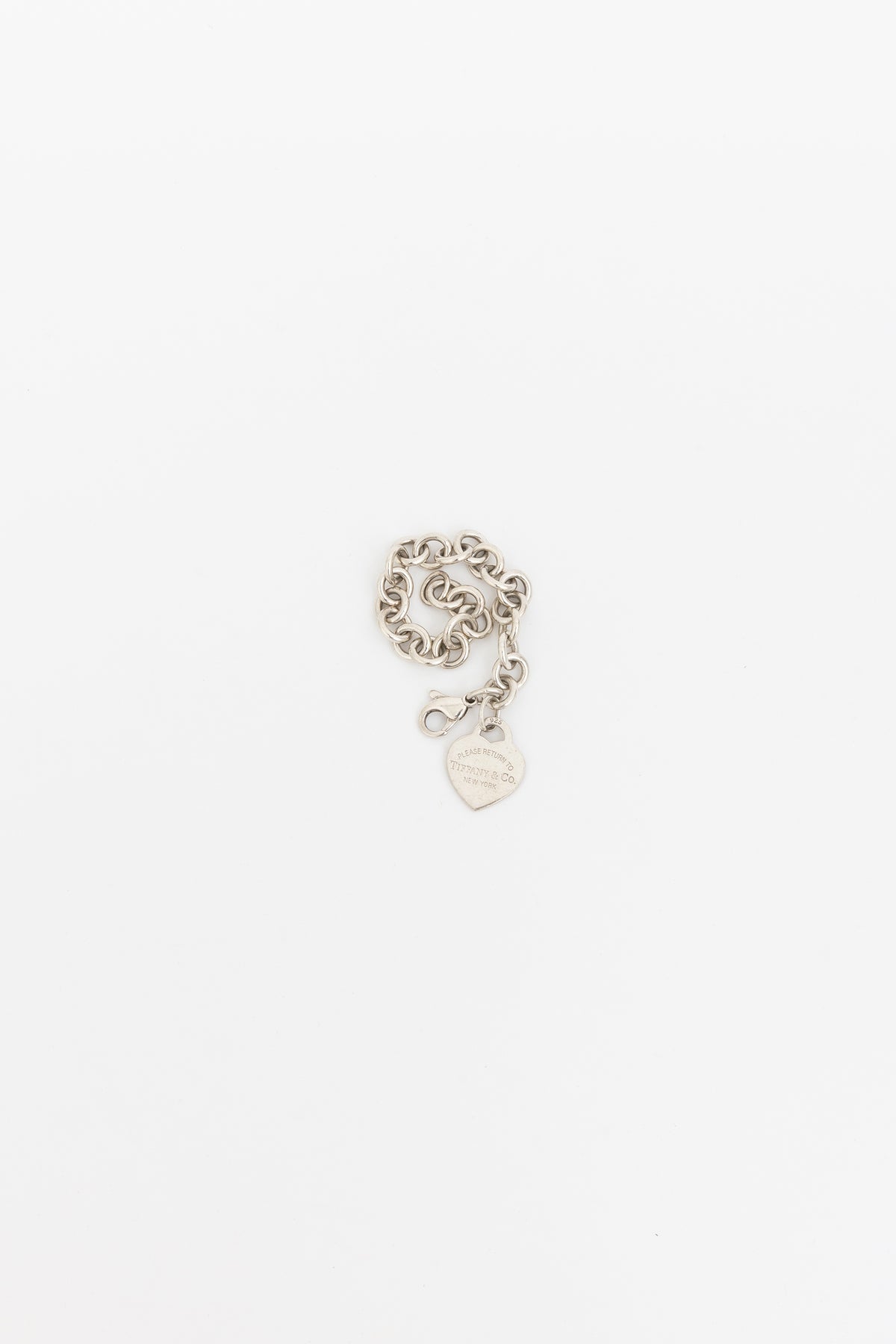 Return to Tiffany Heart Tag Chain Bracelet in Sterling Silver