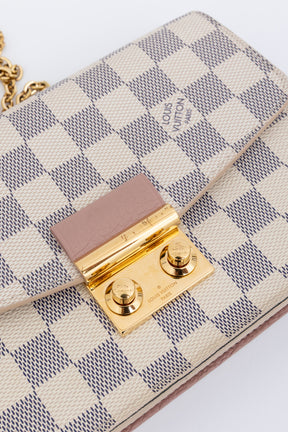 Croisette Damier Azur Wallet on Chain