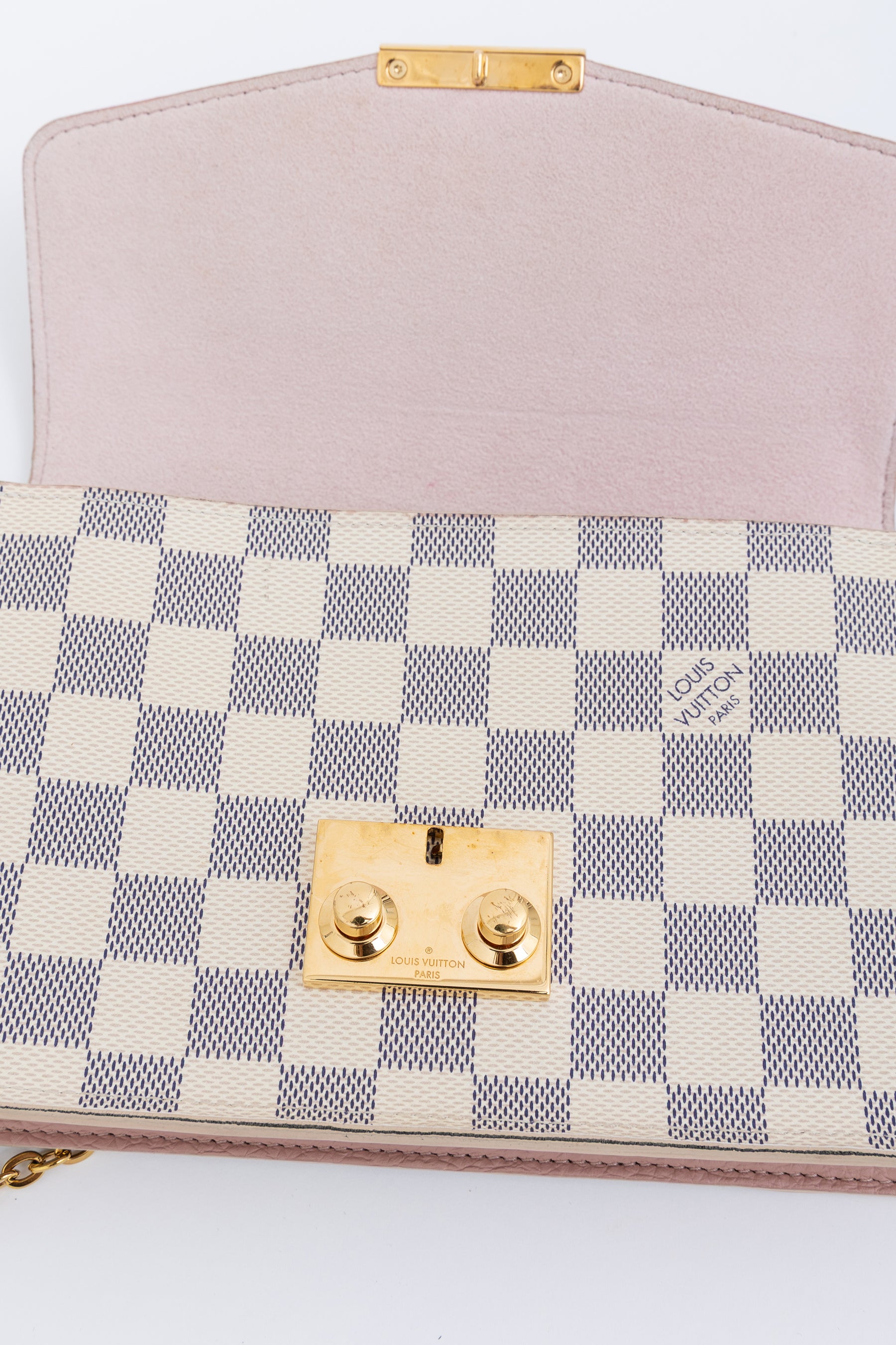 Croisette Damier Azur Wallet on Chain