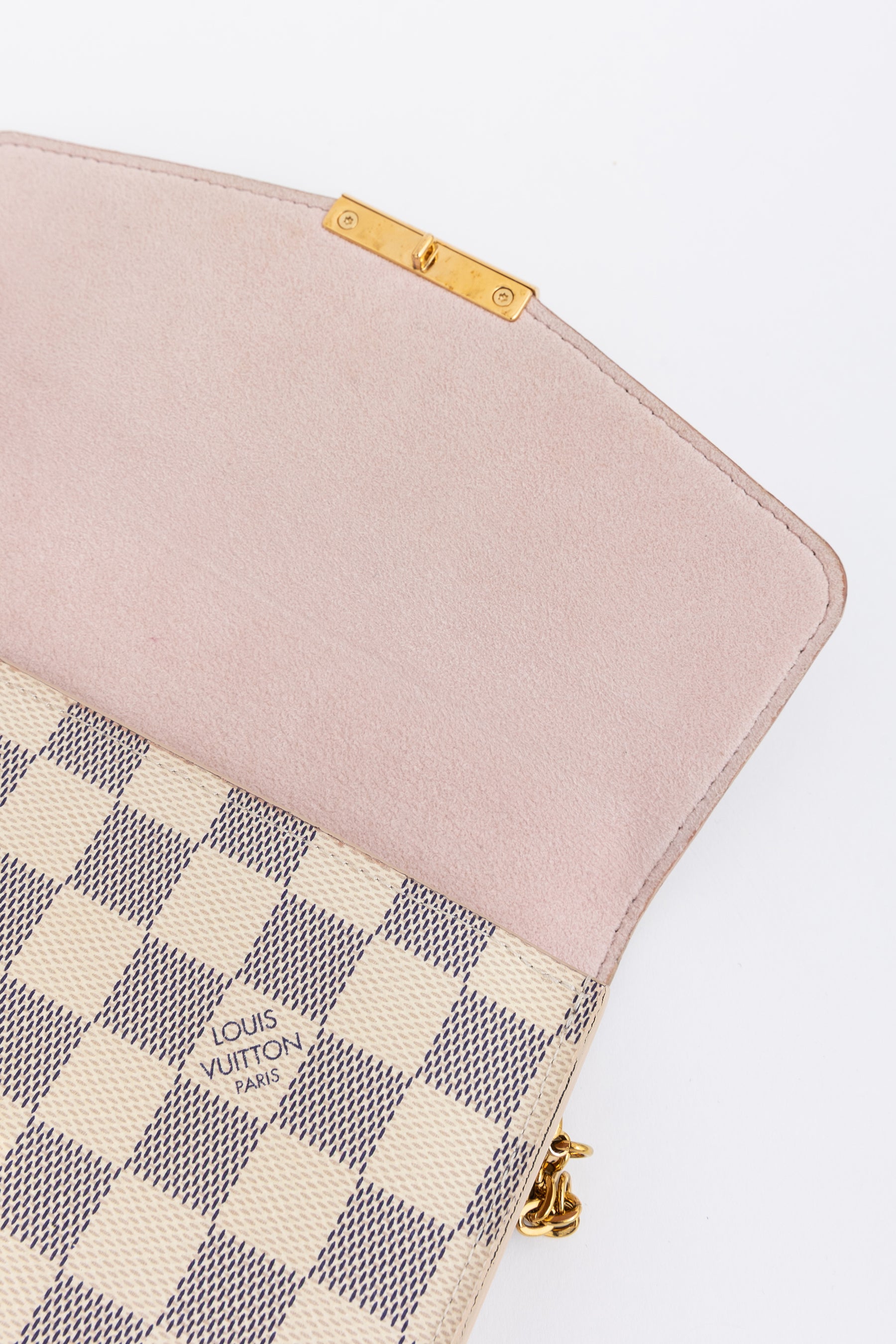 Croisette Damier Azur Wallet on Chain