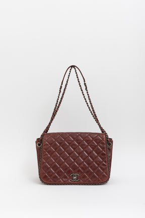 Enchained Accordion Flap Bag