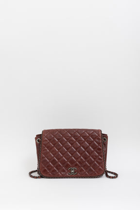 Enchained Accordion Flap Bag