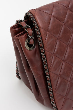 Enchained Accordion Flap Bag