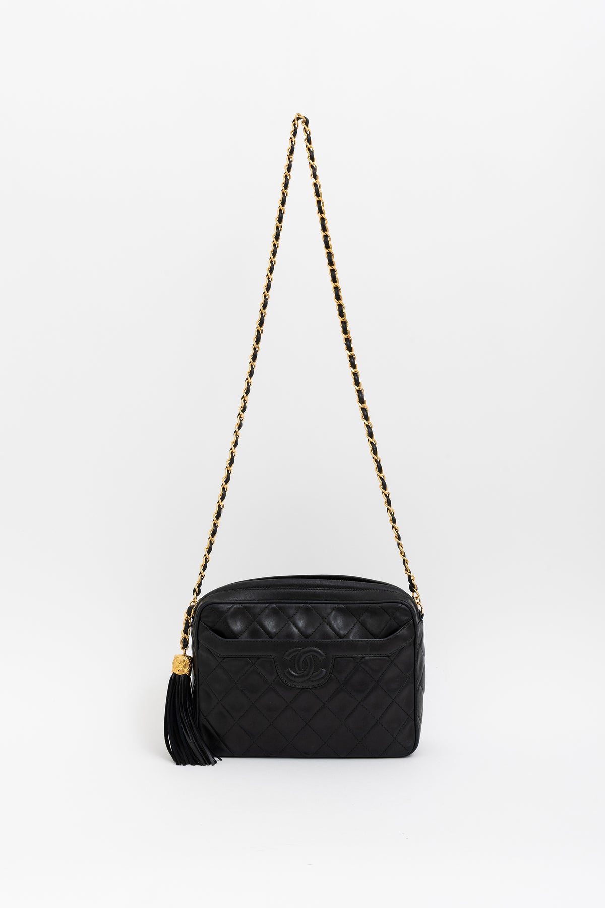 Matelassé Tassel Camera Bag