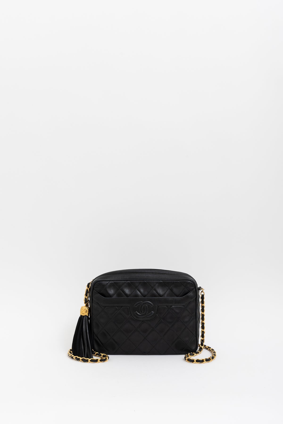 Matelassé Tassel Camera Bag
