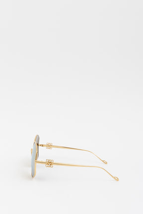 Oversized Mirrored Sunglasses