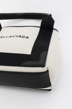 Navy Cabas XS Tote Bag