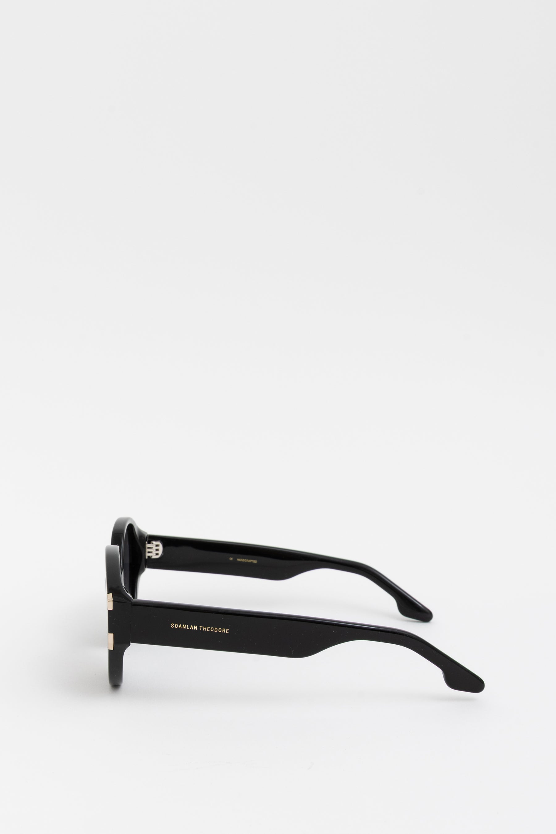 Oversized Black Round Sunglasses