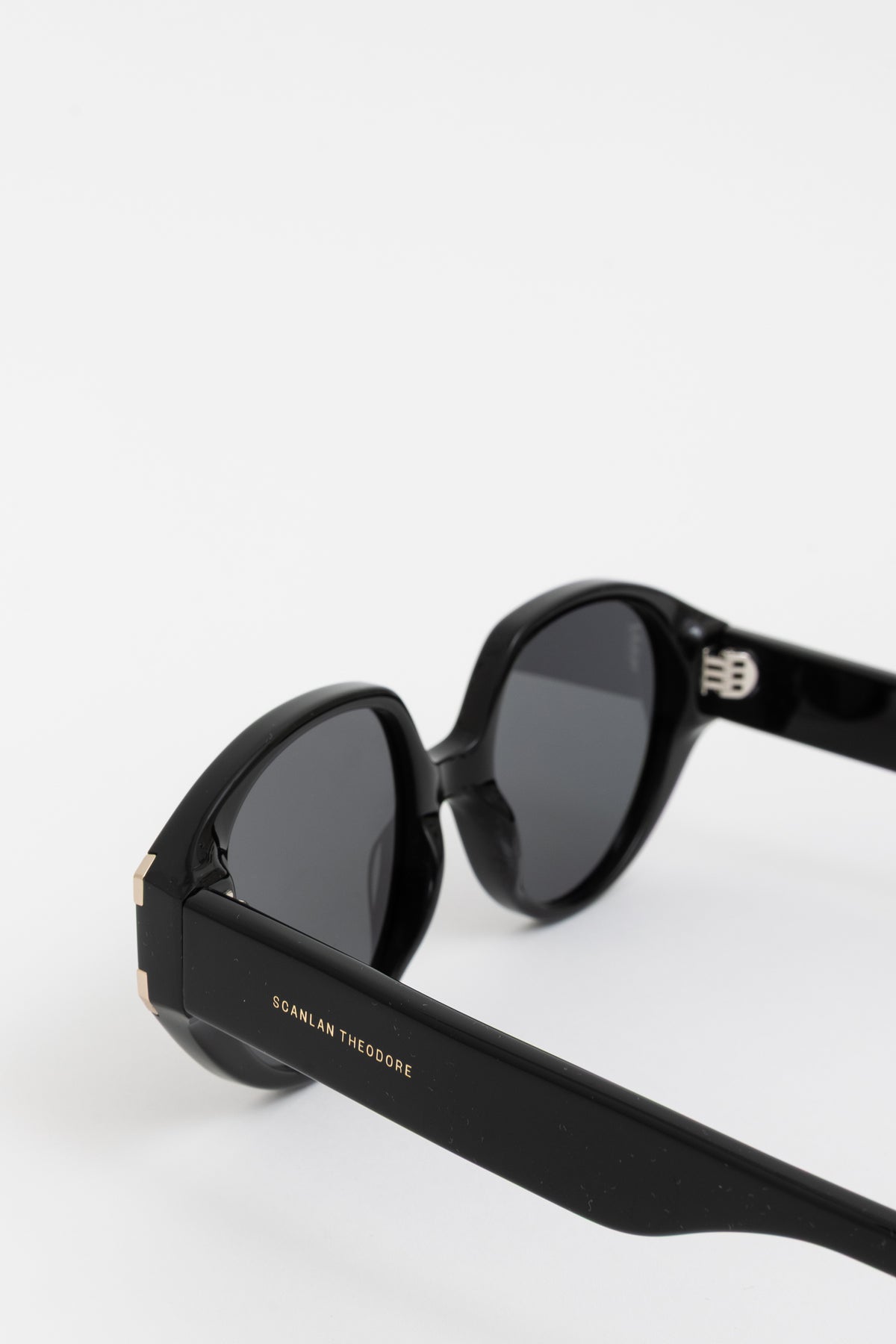 Oversized Black Round Sunglasses