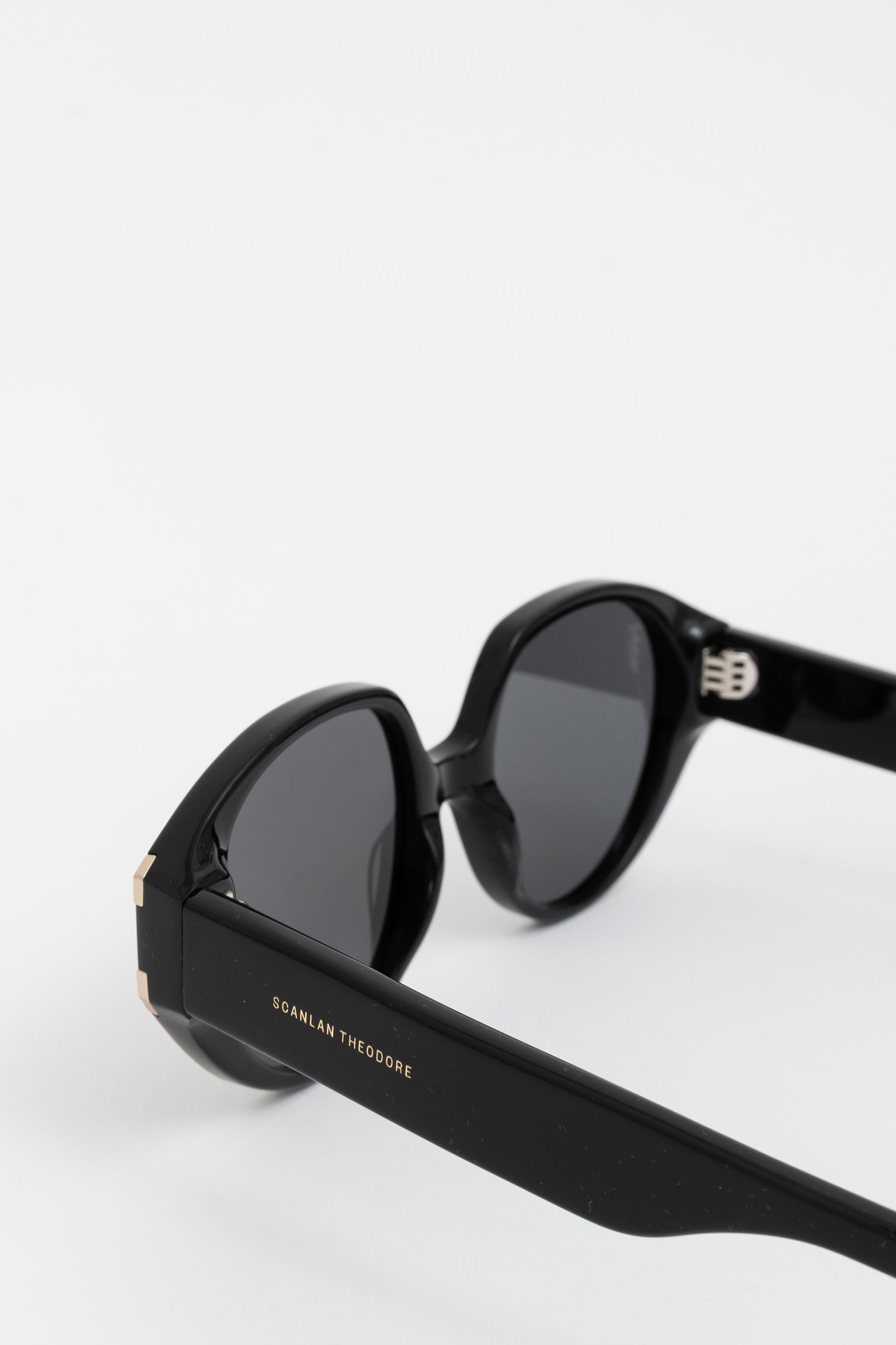 Oversized Black Round Sunglasses