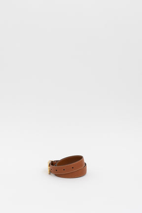 Medium Triomphe Belt in Natural Calfskin