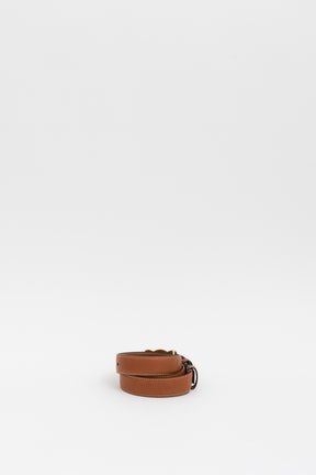 Medium Triomphe Belt in Natural Calfskin