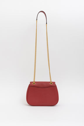 Saffiano Flap Shoulder Bag