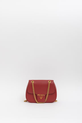 Saffiano Flap Shoulder Bag