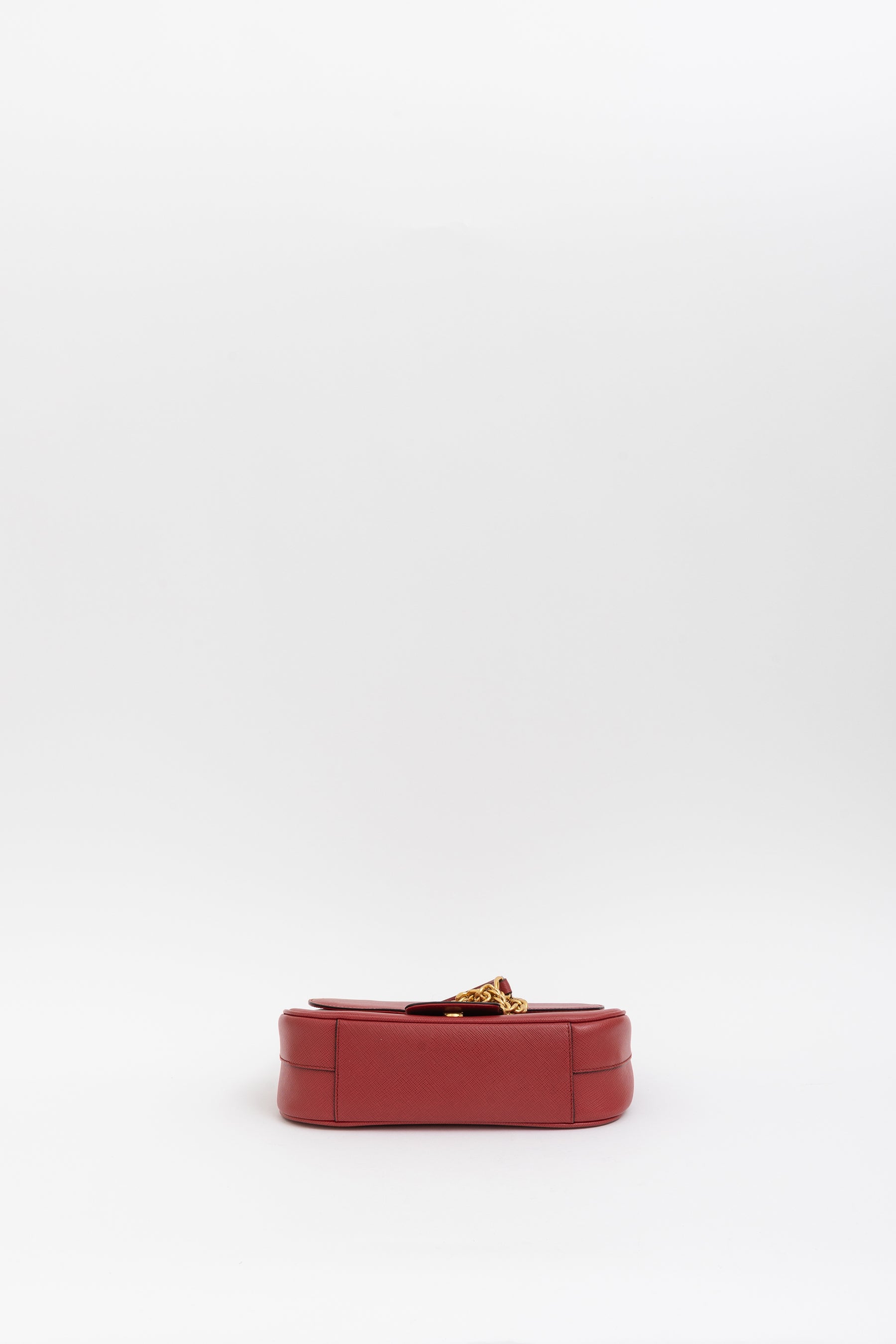 Saffiano Flap Shoulder Bag