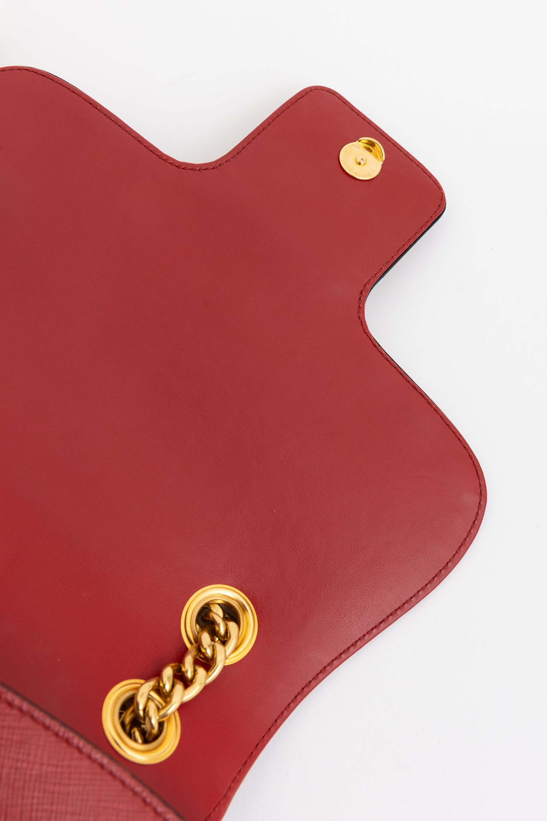 Saffiano Flap Shoulder Bag