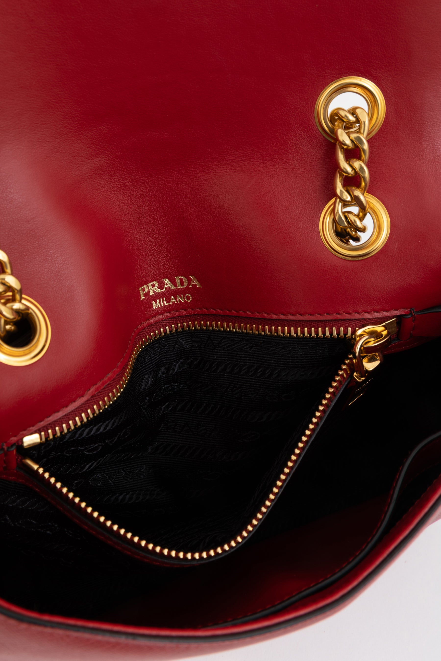 Saffiano Flap Shoulder Bag