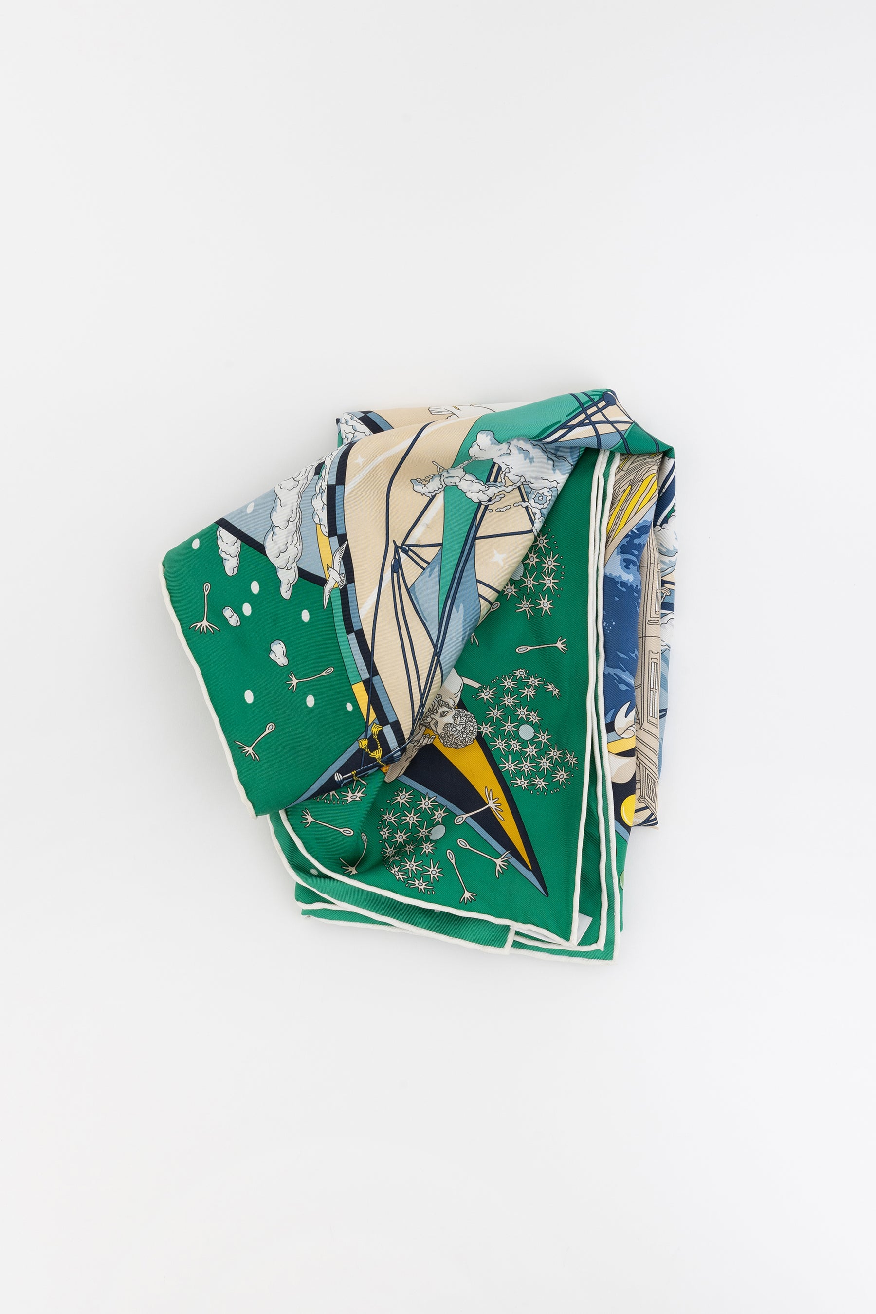 Flagship Print Silk Scarf