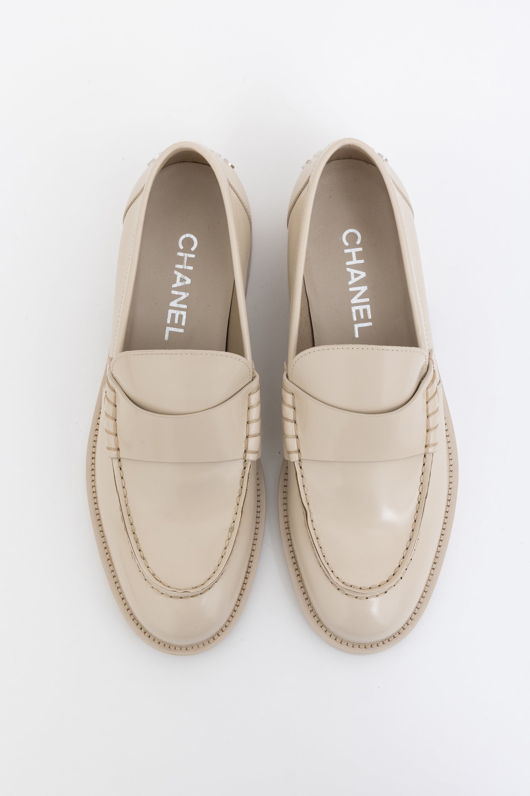Light Beige Loafers