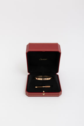 Rose Gold Love Bracelet with Diamonds