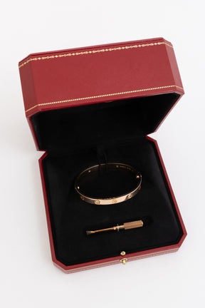 Rose Gold Love Bracelet with Diamonds