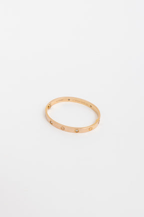 Rose Gold Love Bracelet with Diamonds
