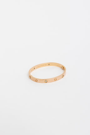 Rose Gold Love Bracelet with Diamonds