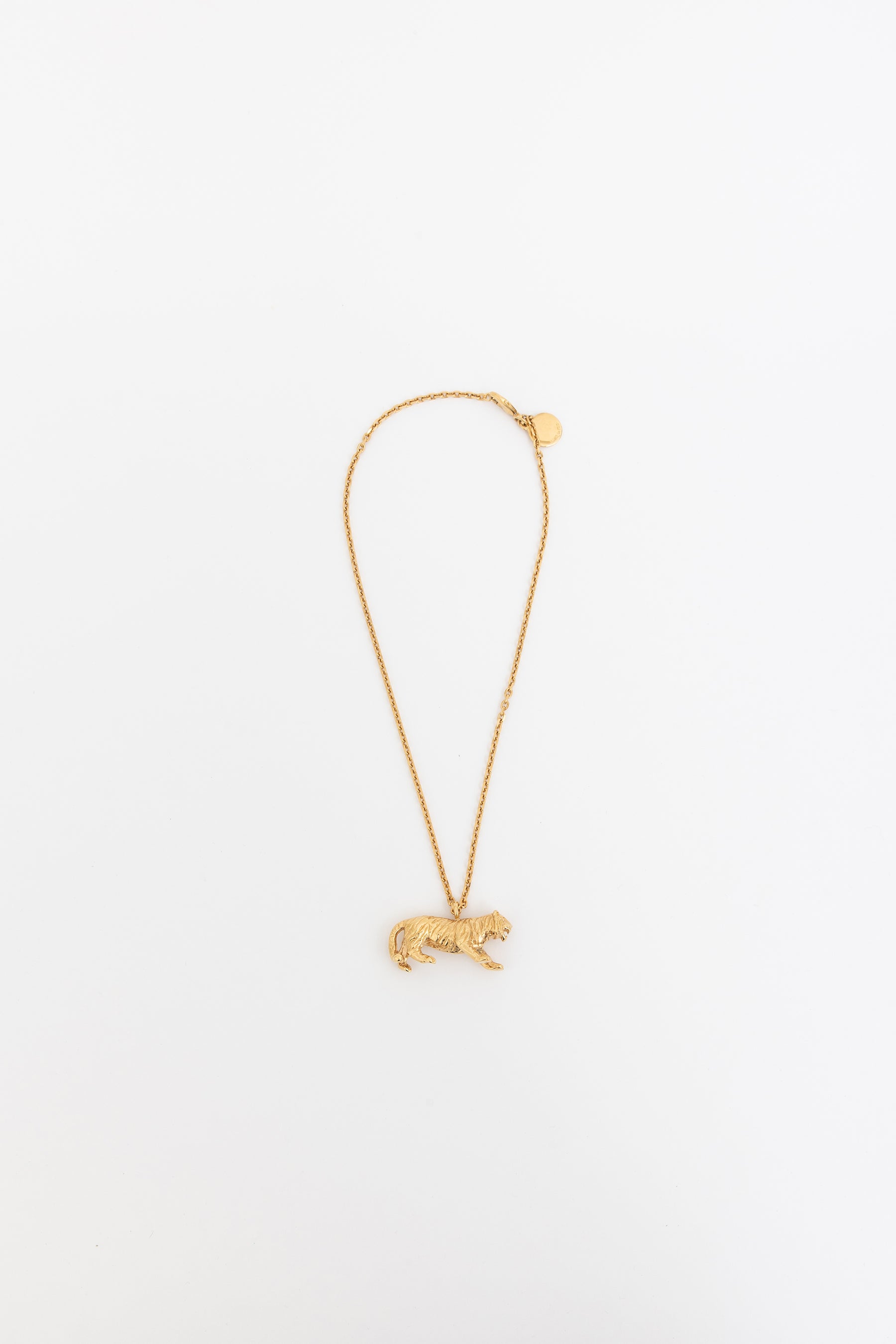 Tiger Pendant Necklace