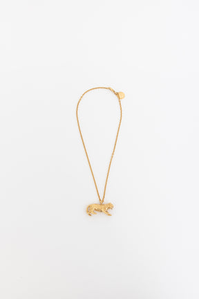 Tiger Pendant Necklace