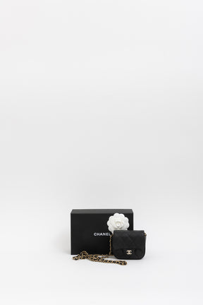 Caviar Quilted Mini Clutch with Chain