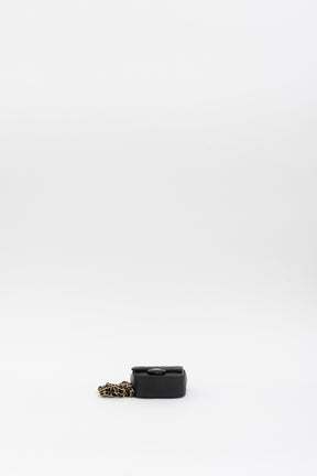 Caviar Quilted Mini Clutch with Chain