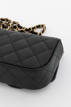 Caviar Quilted Mini Clutch with Chain