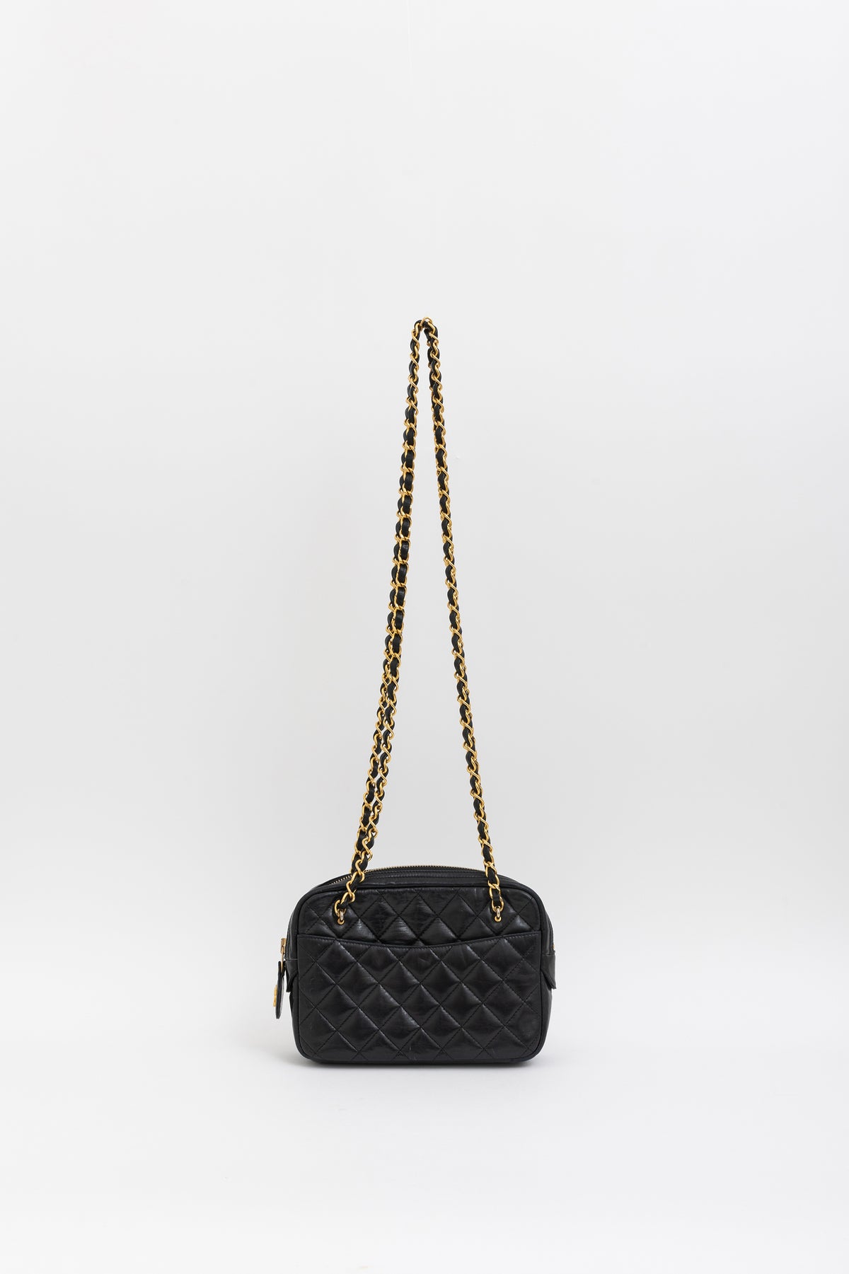 Vintage Quilted Camera Bag