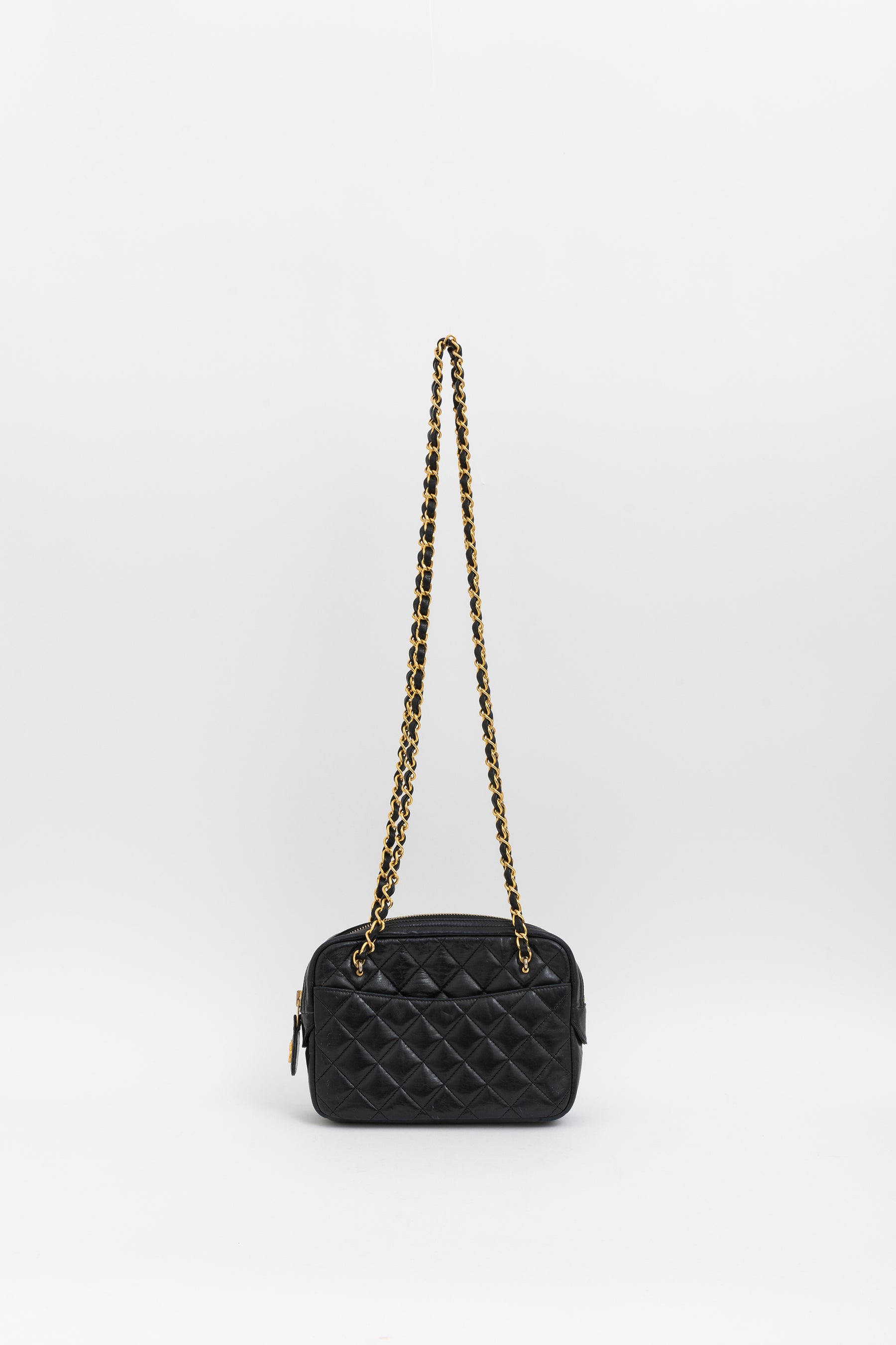 Vintage Quilted Camera Bag