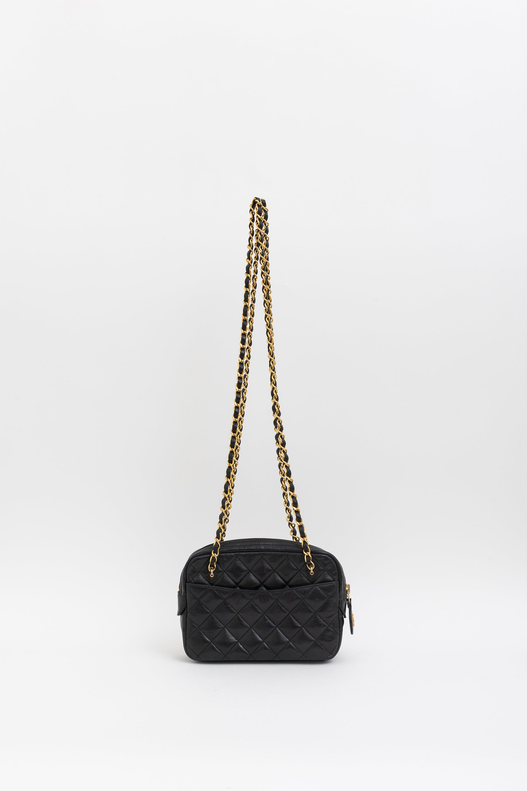 Vintage Quilted Camera Bag