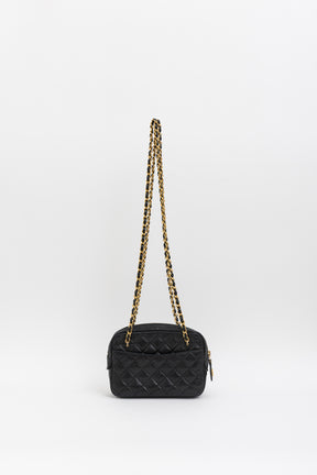 Vintage Quilted Camera Bag