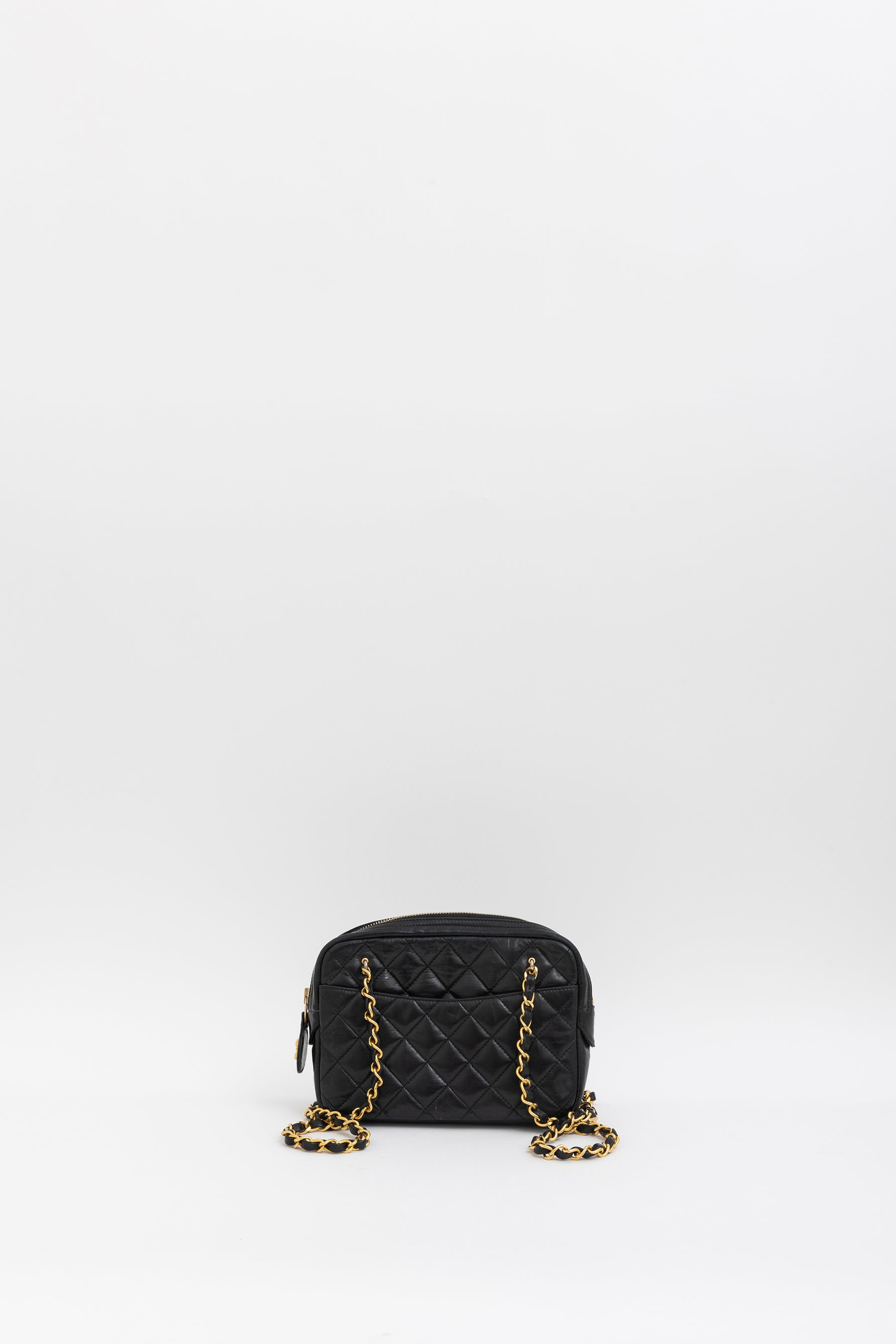 Vintage Quilted Camera Bag