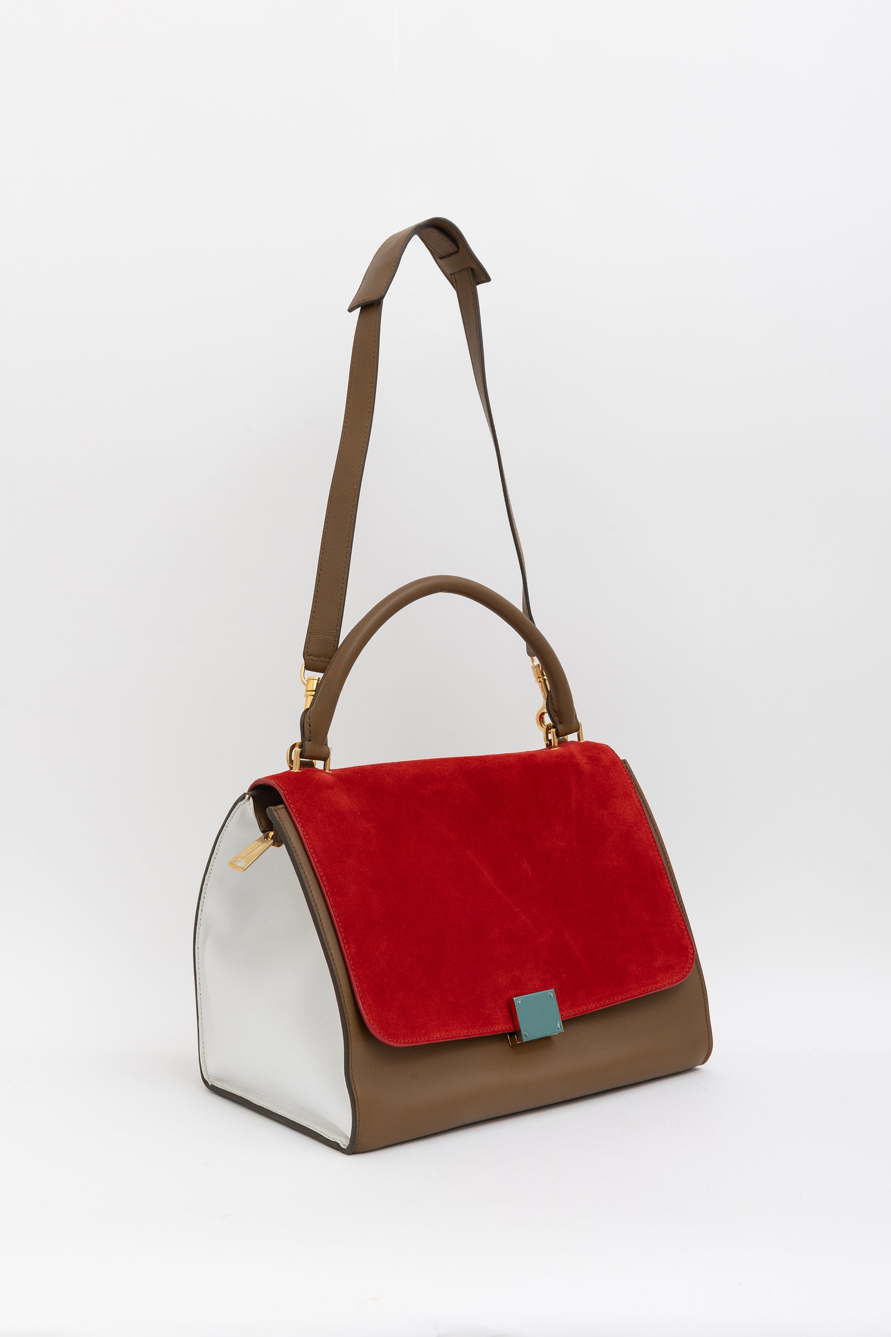 Tri-Colour Trapeze Bag