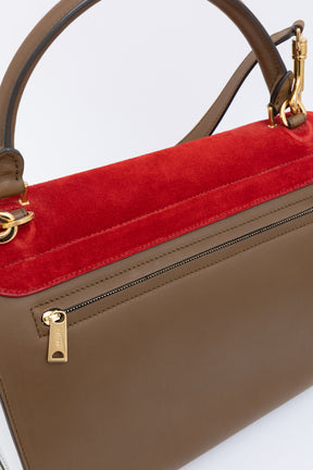 Tri-Colour Trapeze Bag