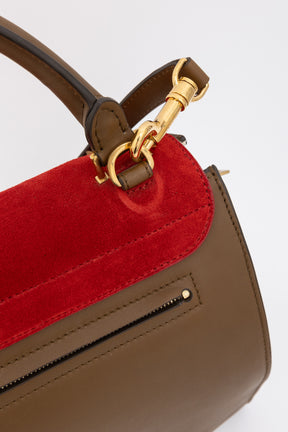 Tri-Colour Trapeze Bag