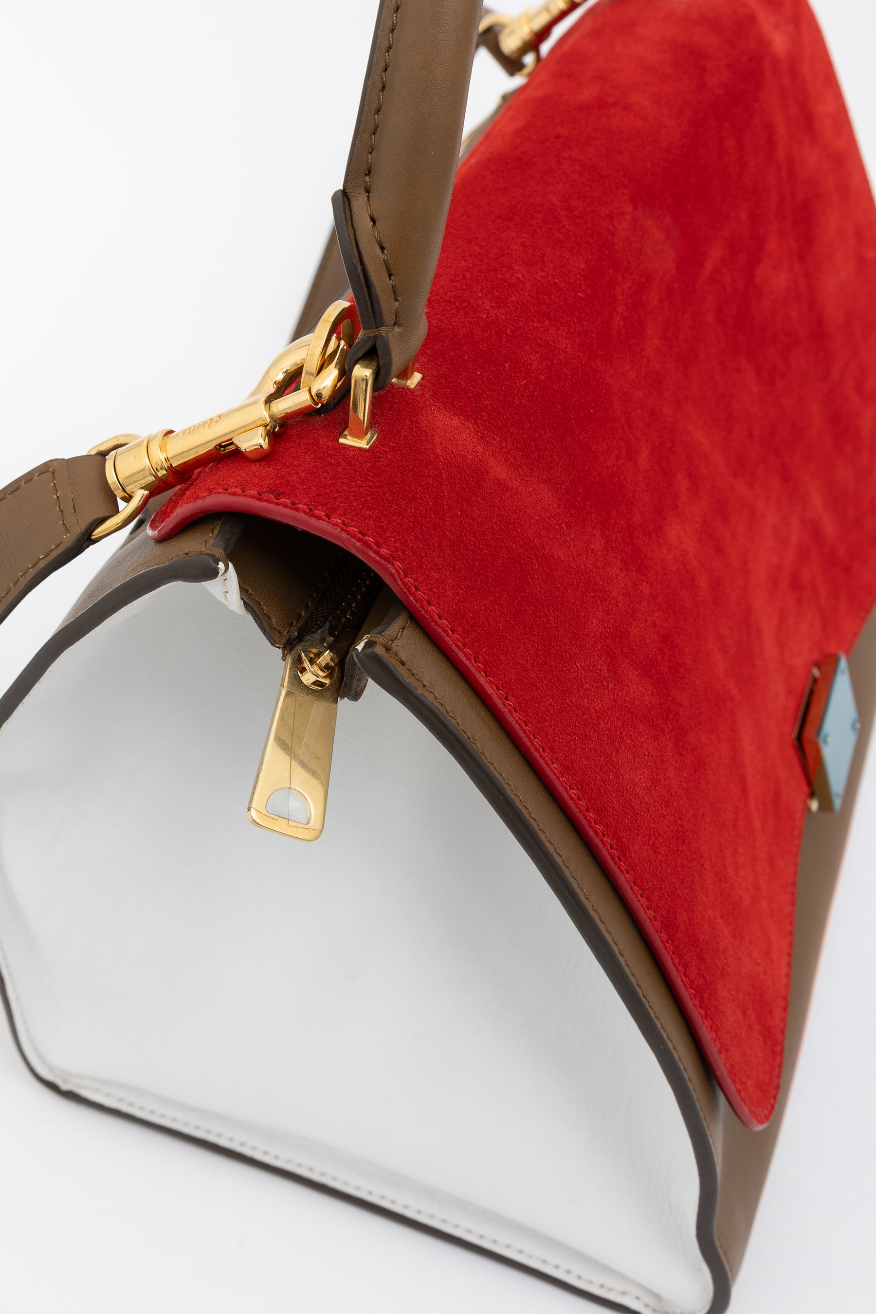 Tri-Colour Trapeze Bag