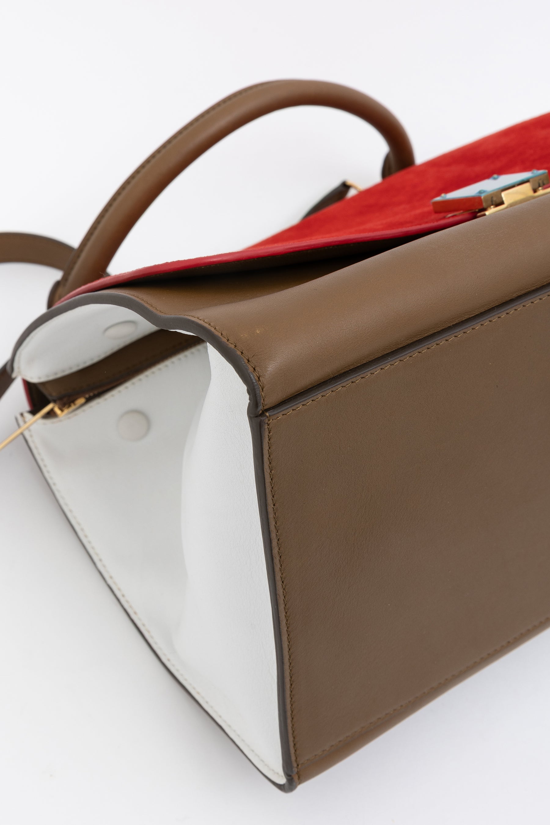 Tri-Colour Trapeze Bag