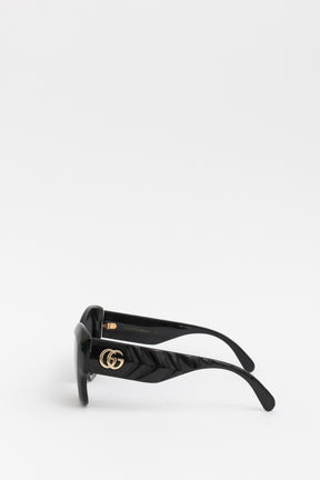 Oversized-Frame Cat Eye Sunglasses