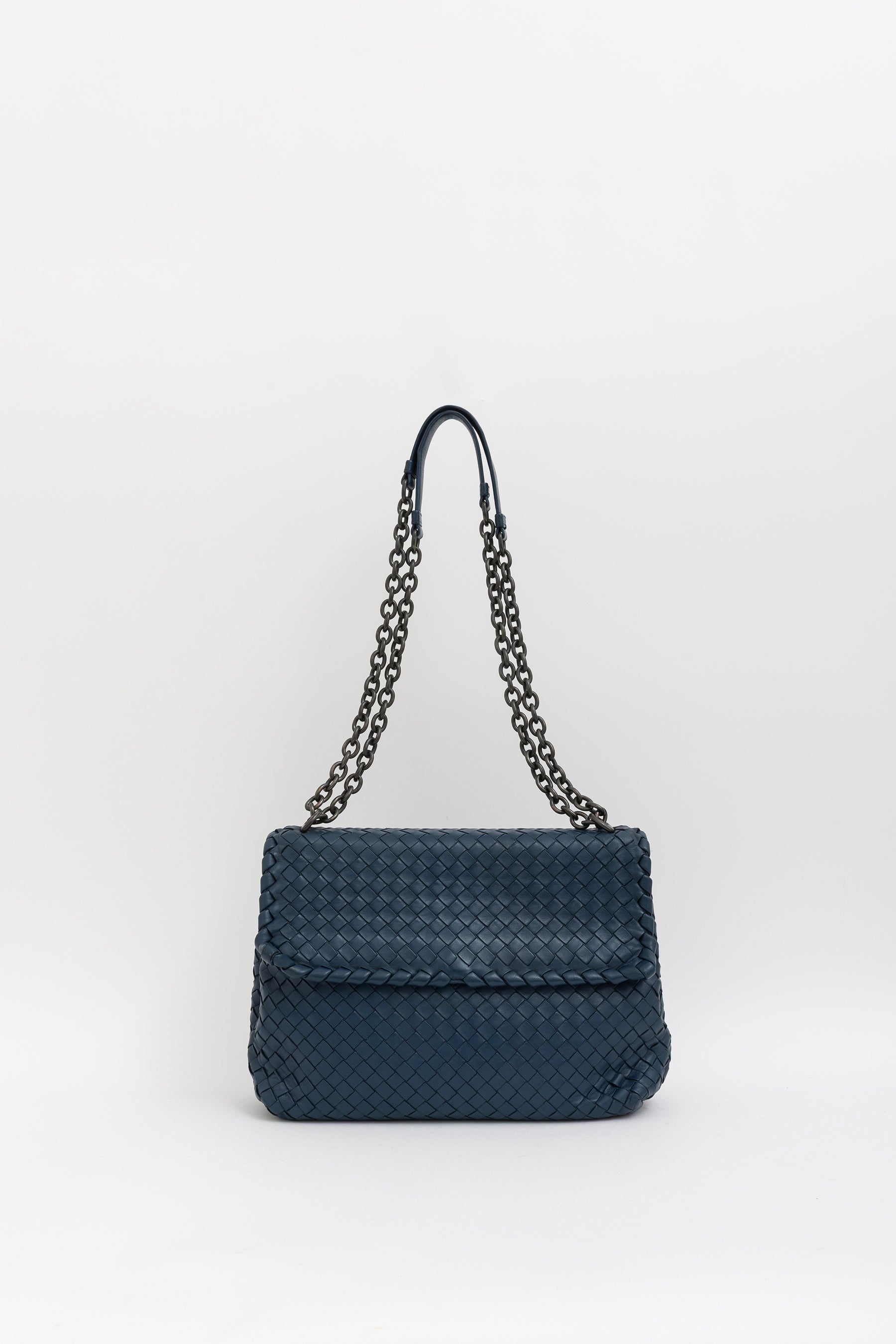 Small Intrecciato Olimpia Shoulder Flap Bag