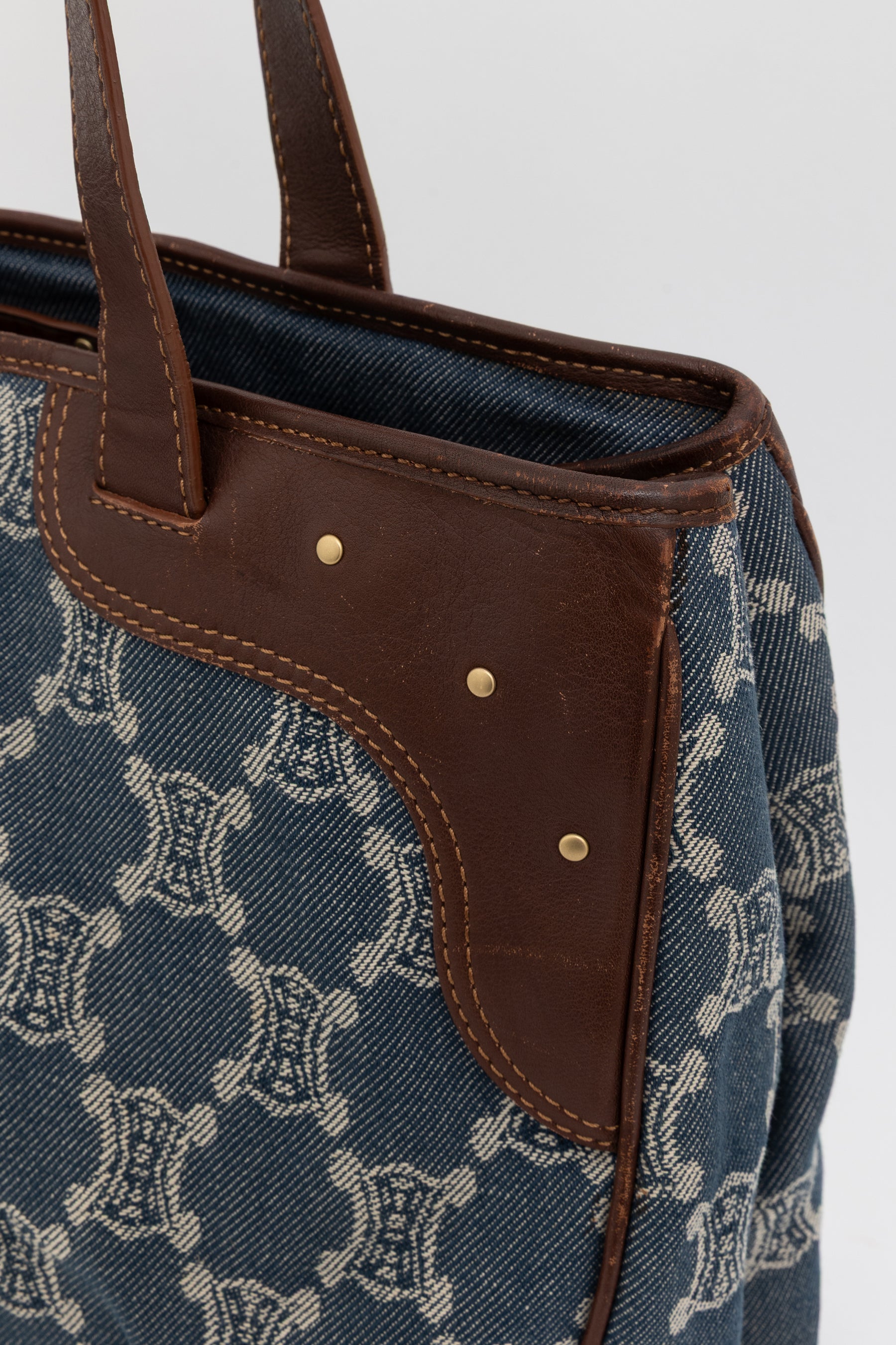 Denim Macadam Tote Bag