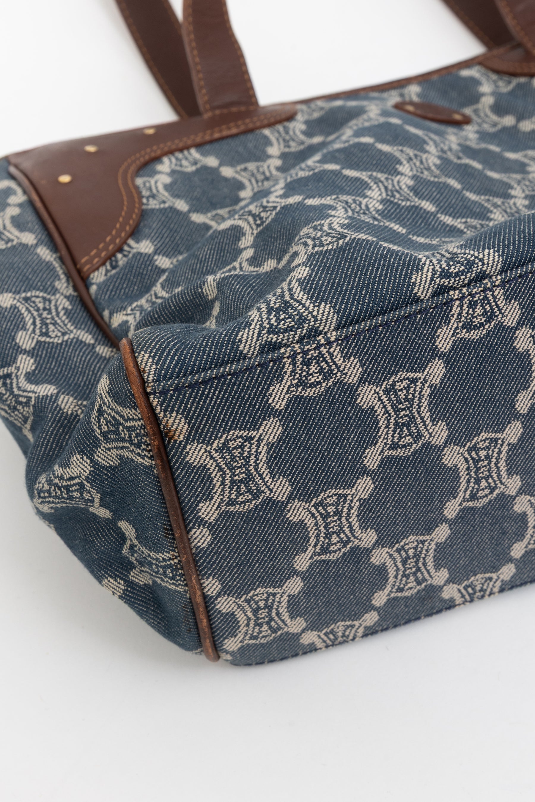 Denim Macadam Tote Bag