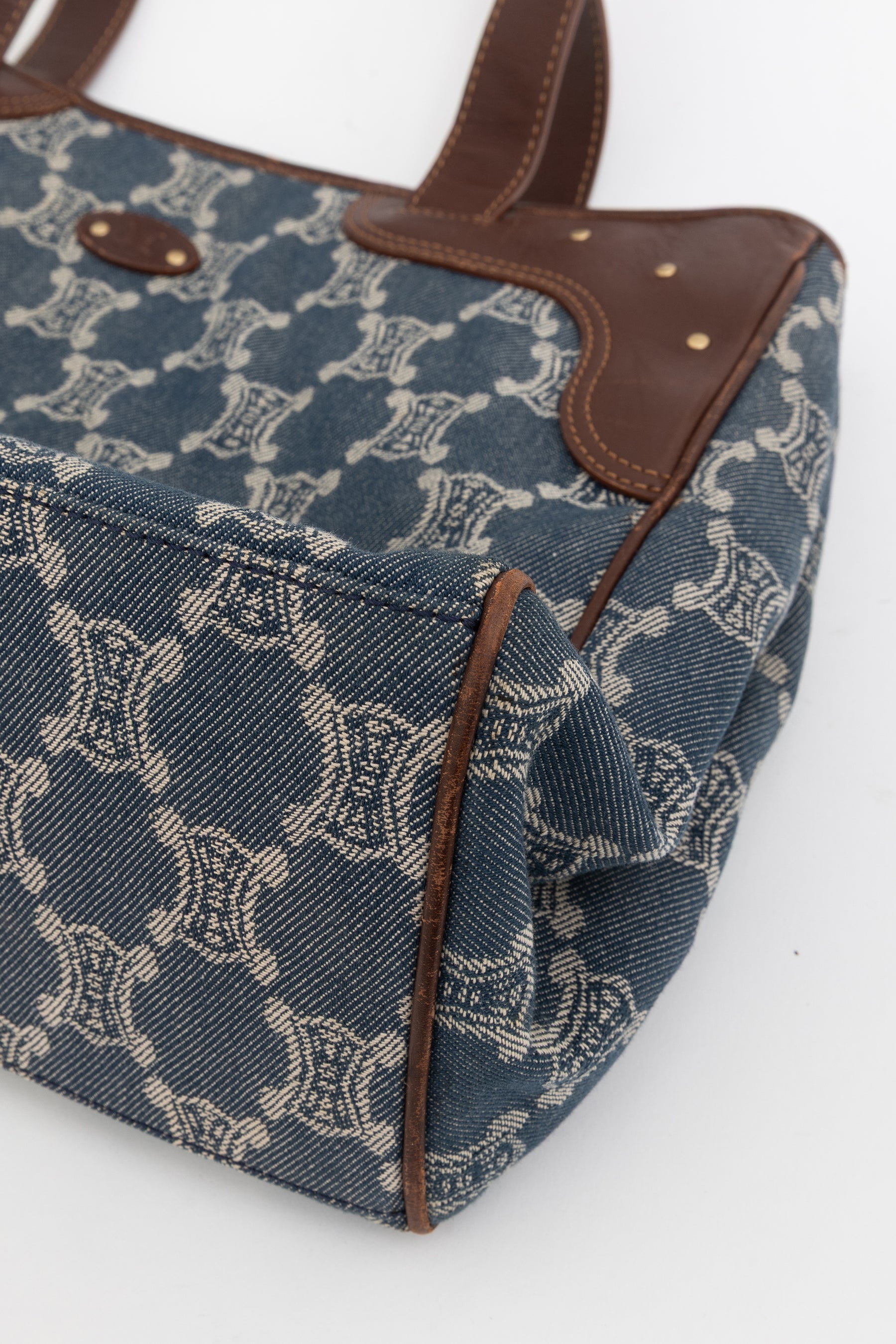 Denim Macadam Tote Bag