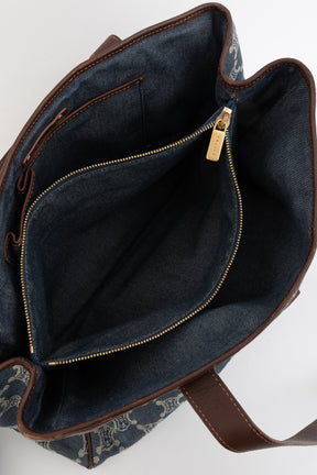 Denim Macadam Tote Bag