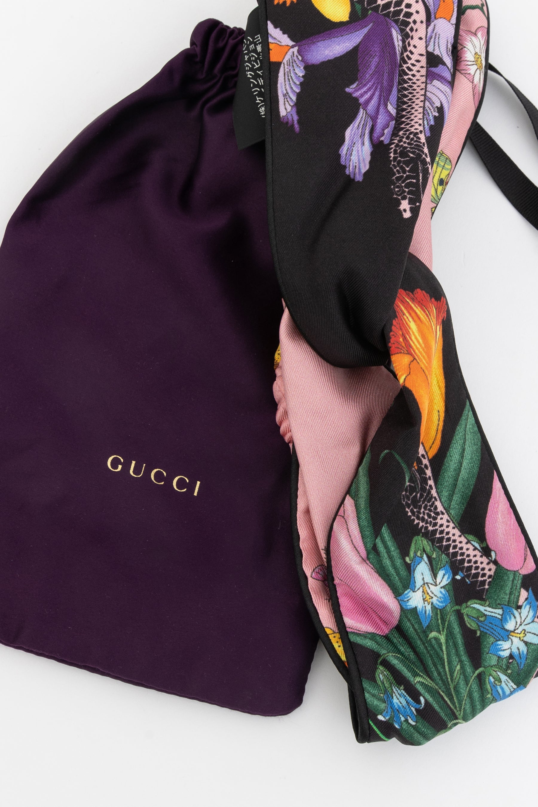 Flora Snake Silk Headband