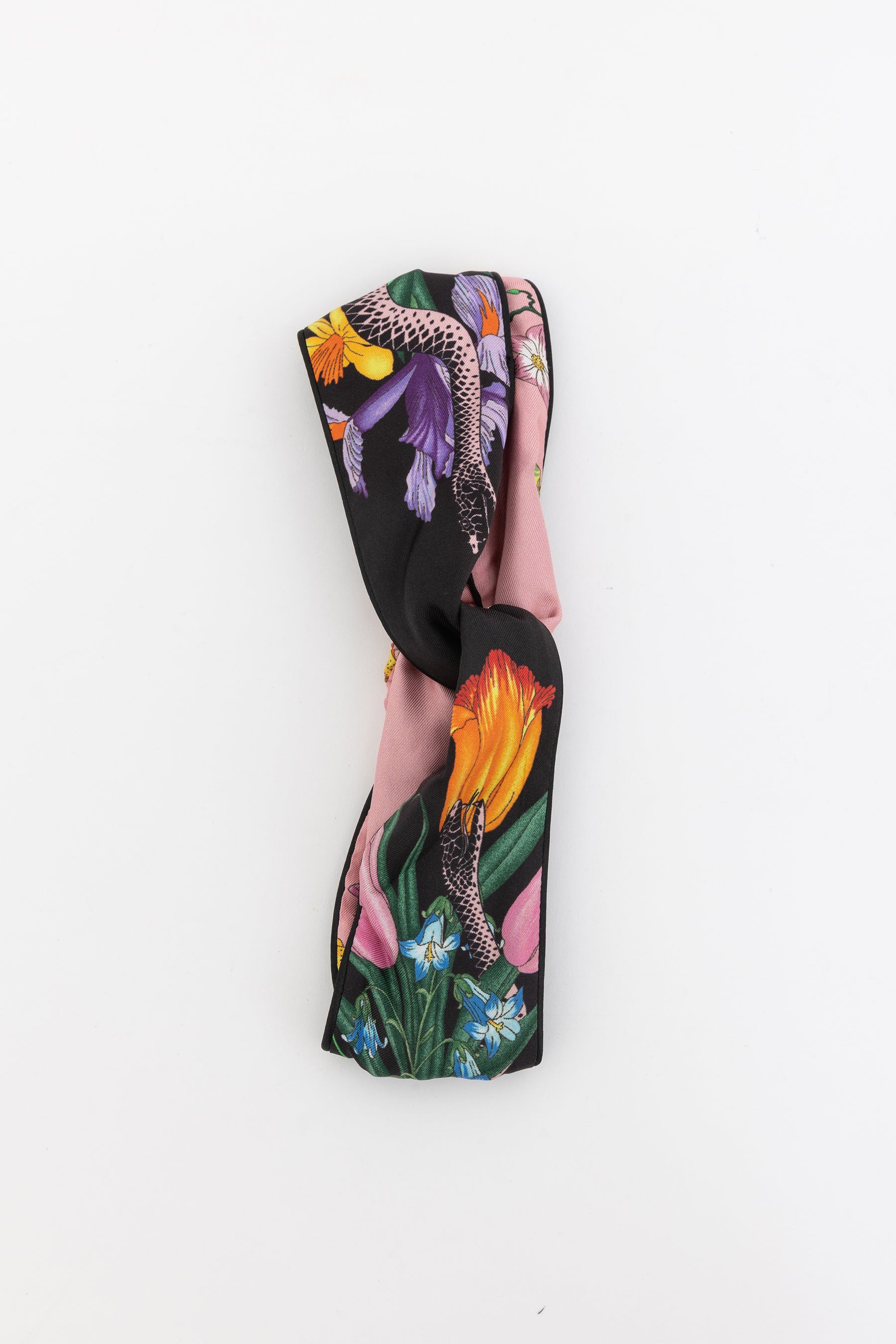 Flora Snake Silk Headband